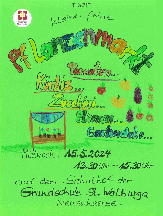 Pflanzenmarkt-Plakat