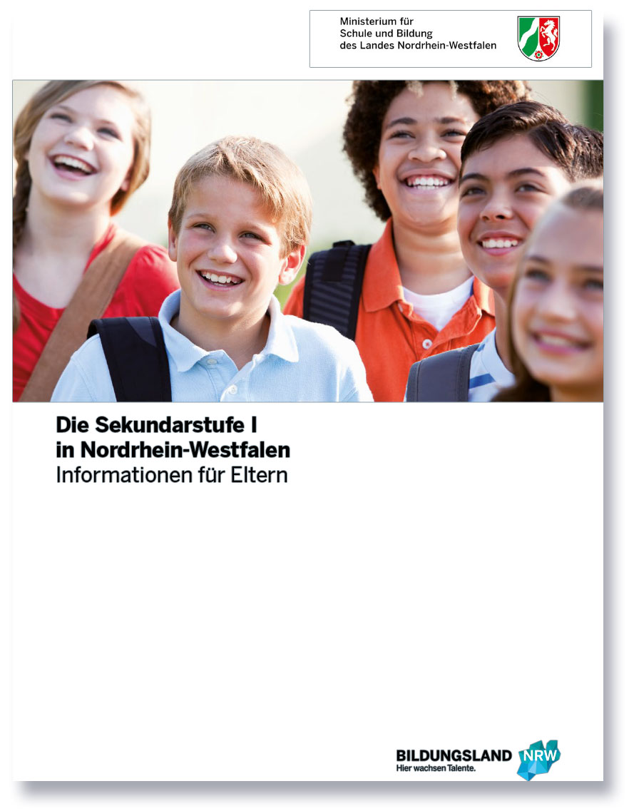 PDF zum Download -Die Sekundarstufe I in Nordrhein-Westfalen. Informationen für Eltern_1